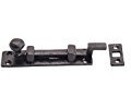 Kirkpatrick 1131C 4 x 1-inch Antique Malleable Iron Cranked Door Bolt - Black
