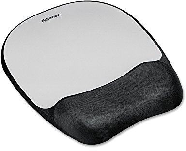 Fellowes Mouse Pad Black, Silver, 9175801