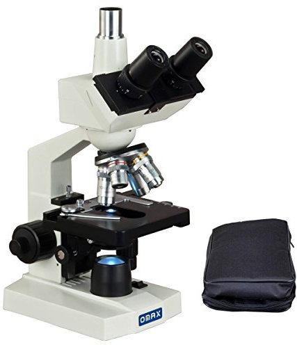 AmScope M83ES-A188V OMAX 40X-2000X Labor Trinocular Biological Compound LED-Mikroskop mit Vinyl-Tragetasche