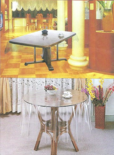 Transparent Tischdecke Durchsichtig Abwaschbar Eckig & Rund & Oval Größen Wählbar (135 x 180 cm Oval)