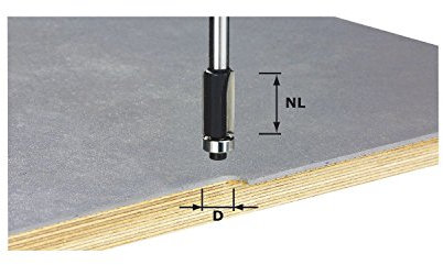Festool Fraise à affleurer HW S8 D12,7/NL25