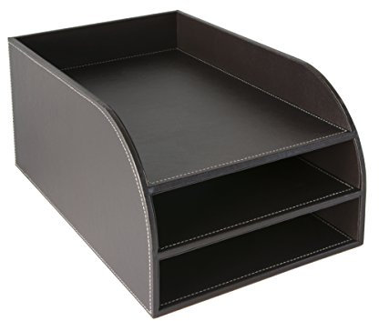 Osco BPU3TT Luxus Faux Leder, Büromaterial-Bürobedarf, braun