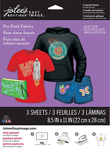 Jolee's Boutique (Jolly Boutique EI Glitter Transfer Paper Dark 56-47017