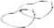 JewelryWe Schmuck Damen Ohrringe, Edelstahl, große Creolen Liebe Herz Ohrschmuck Ohrstecker, Silber, 46mm