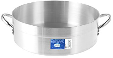 Pardini Casseruola Alluminio Bassa Albergo 2 Manici 6 Pentole Cucina, Metallo, Grigio, 34 cm