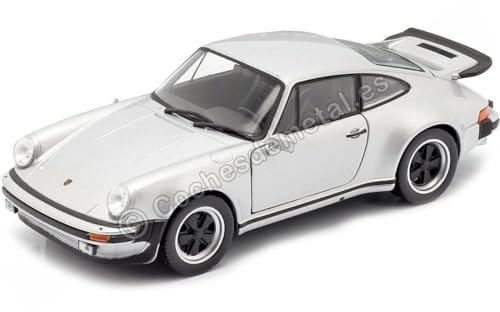 Porsche 911 Turbo 3.0, silber, 1974, Modellauto, Fertigmodell, Welly 1:24