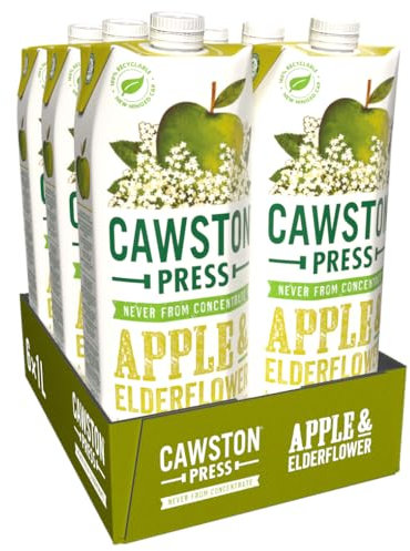 Cawston Press Apple & Elderflower Pressed Juice, 1 l, Pack of 6