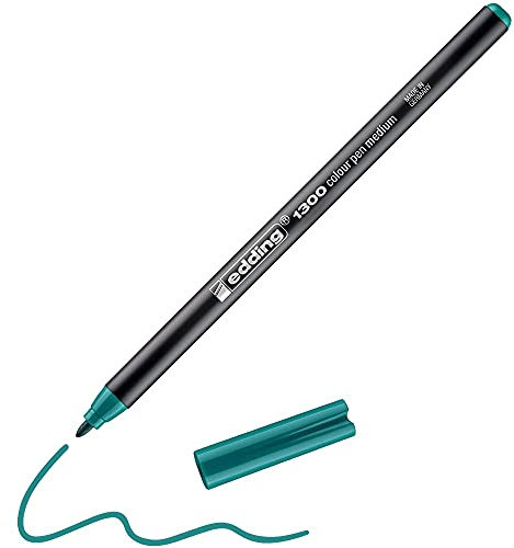 edding 1300 Fasermaler medium - lorbeergrün - 1 Stift - Rundspitze 2 mm - Filzstift zum Zeichnen und Schreiben - Filzstift für Schule, Mandala, Bullet Journal