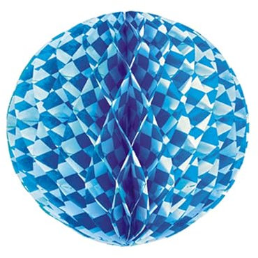 PAPSTAR 1 Karton = 10xWabenball Ø 30 cm Bayrisch Blau schwer entflammbar 18755