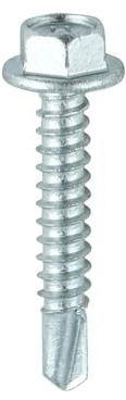 TIMco L32B Hex No.3 Self-Drilling Screw 5.5 x 32 - Silver Ruspert (Box of 100)