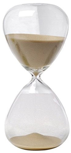 Large Fashion Colorful Sand Glass Sandglass Hourglass Timer Clear Smooth Glass Measures Home Desk Decor Xmas Birthday Gift (10 Minutes, Brown)