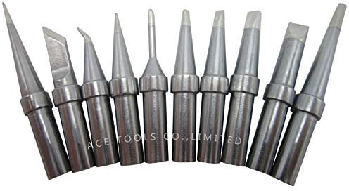 10 PCS Weller ET Replacement Soldering Tips Use for WES51 WES50 WESD51 PES51 PES50 LR21 Solder Iron Handle Tip, ETS/L/KN/T/X/R/A/B/C/D (BrandACE)