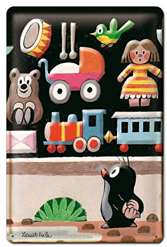 Logoshirt® Krtek I Der kleine Maulwurf I Spielzeugladen I Blechschild Retro I 3D Motiv I 20x30cm