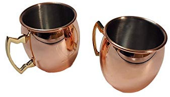 Exklusive Grey Goose Kupfer Becher / Copper Mugs 2er Set