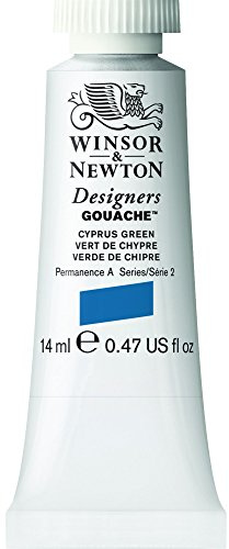 Winsor & Newton 14ml Designers Gouache Tube - Cyprus Green