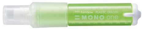 Tombow, Mono One Eraser, refillable Transparent Green