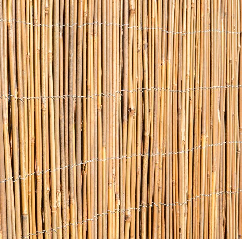 Papillon Bamboo Cane Natural Garden Fencing Screening Roll Privacy Screen 4m x 1.2m (13ft 1in x 4ft)
