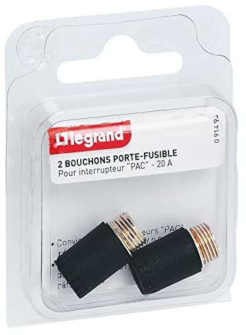 Legrand - Bouchons porte-fusible (x 2) - pour interrupteur PAC