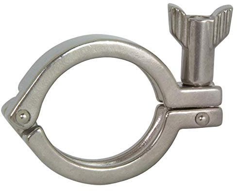 Dixon 13MHHM500SN 304SS Strapazierfähige Klemme mit gezackter Flügelmutter, 12,7 cm ID