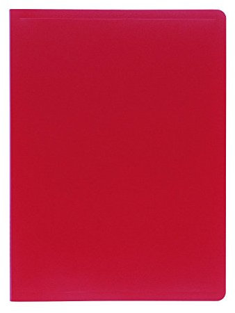 EXACOMPTA Lot de 8 Protège-documents A4 Polypro 100 pochettes 200 vues Rouge