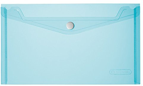 Herlitz Dokumententasche, DIN A5, PP, blau/transparent, 1 Stück (10917516)