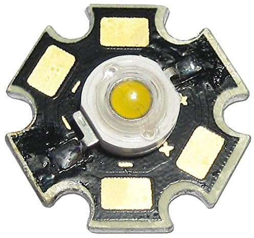 world-trading-net - 5X Hochleistungs LED Chips 3W, auf Aluminiumplatine, breiter Abstrahlwinkel