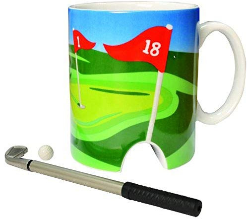 Longridge Golfbecher und Mini-Putter - Weiß