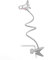 System-S Soporte universal para teléfono móvil flexible para mesa y cama, soporte de cuello de cisne para teléfono móvil inteligente en blanco