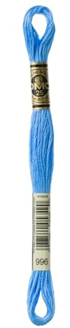 Stranded DMC colourful cotton embroidery thread 8 m ball of yarn. coloris 996