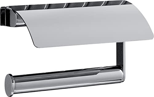 Ideal Standard N1382AA Connect Toilettenpapierhalter mit Abdeckung zur Wandmontage – Klopapierhalter WC, Papierrollenhalter, Papierhalter für Badezimmer – Chrom
