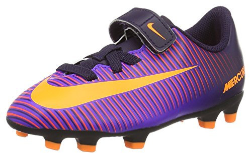 Nike Mercurial Vortex III (v) Fg, Scarpe Primi Passi Bambino Unisex – Bimbi 0-24, Viola (Purple Dynasty/Bright Citrus-Hyper Grape), 29.5 EU