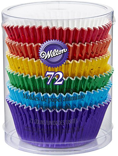 Wilton: capacillos tamaño estándar para Cupcakes, lámina Multi 7, acrílico, Multicolor, 3 Piezas