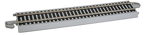 Bachmann 44581 Snap-Fit E-Z 9” Straight Track-Bulk (50 pcs) -Nickel Silver Rail with Gray Roadbed-HO Scale, M | Snap-Fit E-Z Track, 9” Straight Track - Bulk (50 pcs), Nickel Silver Rail With Gray Roadbed, 44581