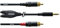 Cordial CFY 0,9 WCC - Cavo adattatore Y con jack stereo dorato da 3,5 mm e 2 cinch dorati, lunghezza 0,9 m