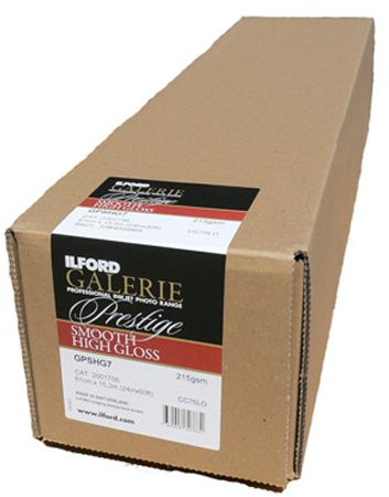 Ilford Galerieaufhängung Premium, Super shiny 2001756 Papier für Tintenstrahldrucker, Super glossy, RC 61 cm x 15,2 m 235gr