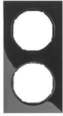 Hager R.3 – Rahmen R3 2 Elemente Schwarz Glanz