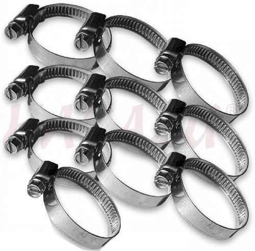 10 Schlauchschellen 40 - 60mm / 9mm W2
