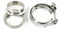 1010629 V-Band Schelle SET mit FLANSCH 63,5 mm 2,5 Turbo Wastegate Auspuff Gr.A Turbolader GT30 GT35 GT28 Garrett T3 T4 16V Edelstahl V2A mit Anschweißringen 2,5 Zoll Turbo VR6