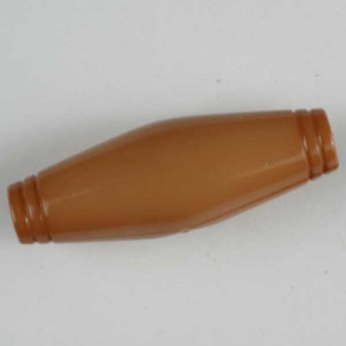 3 Stück: Knebelknopf - Größe: 32mm - Farbe: braun