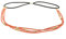 Bandeau Cheveux Femme Orange - Headband Perles Doré et Suédine aspect Velours - Bandeau Fin Taille unique - Headband Mariage Vintage - Look original Boho, Bohème, Hippie Chic