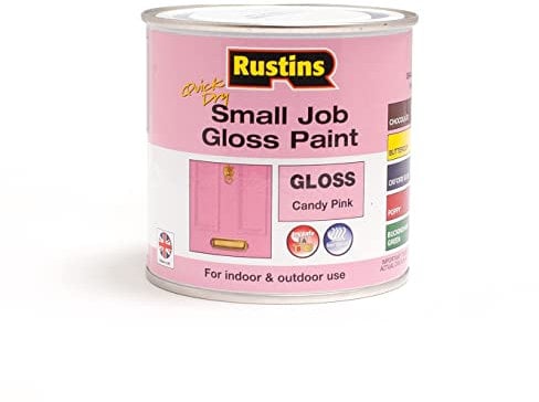 RUSTINS Small Job Gloss Paint Candy Pink 250ml
