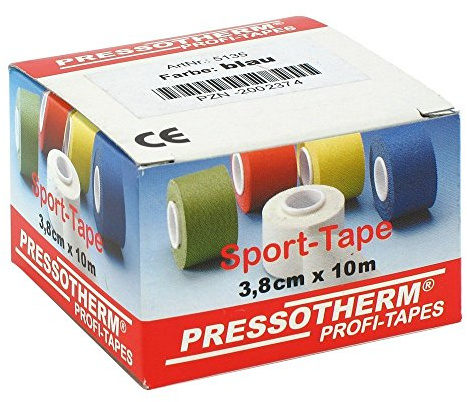 Pressotherm Sport-Tape 3,8 Cmx10 m Blau, 1 St