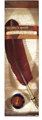 Kit Plume des écrivains Rouge et encrier