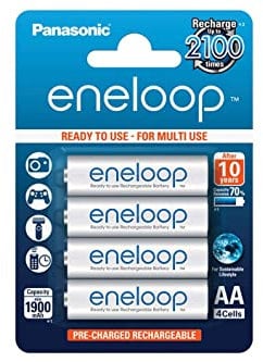 Panasonic Eneloop 1900mAh AA - 4 Pack