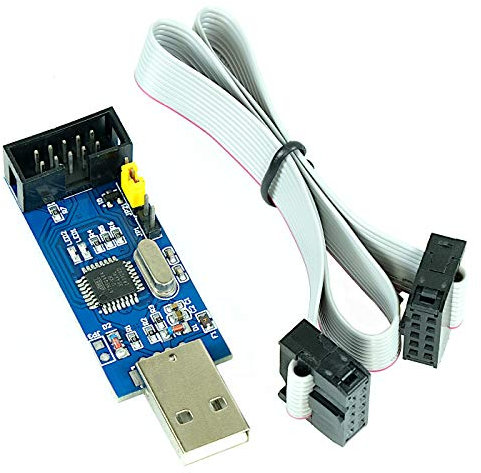 USBasp 3,3V 5V Programmiergerät inkl. Kabel, USB ISP Programmer für Atmel AVR und Arduino