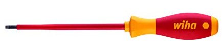 Wiha Schraubendreher SoftFinish® electric Vierkant (32396) #1 x 100 mm VDE geprüft, stückgeprüft, ergonomischer Griff für kraftvolles Drehen, Allrounder für Elektriker