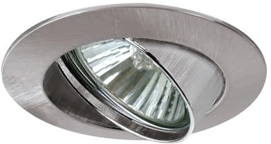 Paulmann 98878 LED Einbauleuchte Premium Line 230V Einbaustrahler Eisen gebürstet Spot schwenkbar Deckeneinbauleuchte GU10 max. 1x50W Einbaulicht 230V