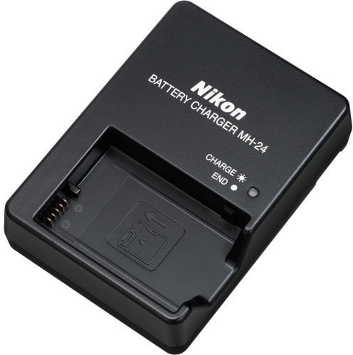 Nikon MH-24 Chargeur de Batterie Domestique Noir - Chargeurs de Batterie (Lithium-ION (Li-ION), en-EL 14, 1030 mAh, 7,4 V, Noir, Chargeur de Batterie Domestique)