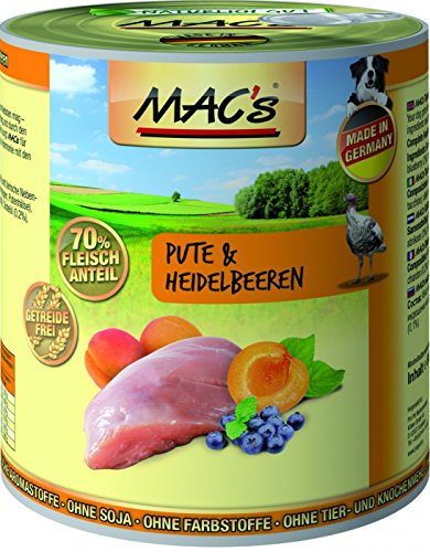 MAC's Dog mit Pute & Heidelbeeren (getreidefrei) 6 x 800 g