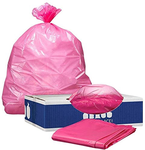 Plasticplace Müllbeutel, 30 l, Rosa, 250 Stück
